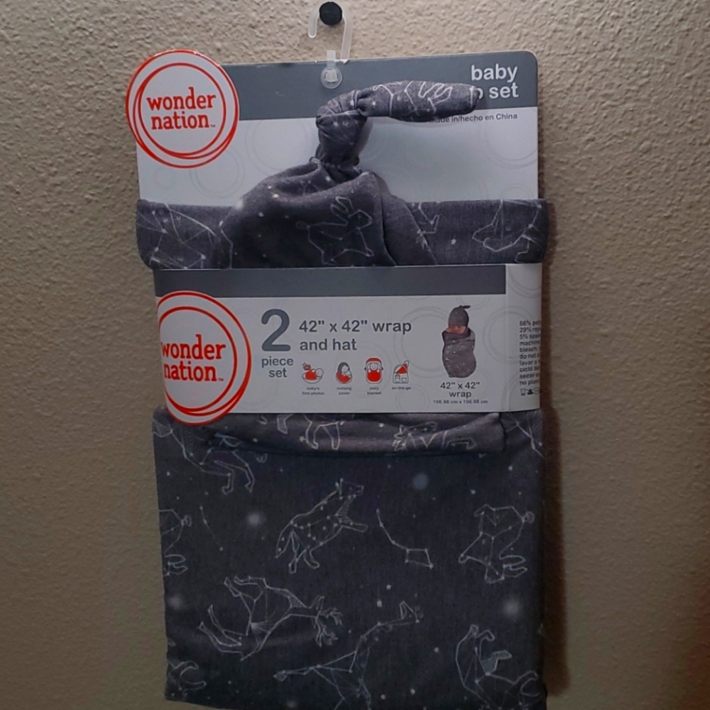 Newborn photo wrap and hat